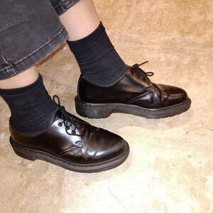 Doc Martens 1461 Mono Smooth Leather Shoes Womens Size 7